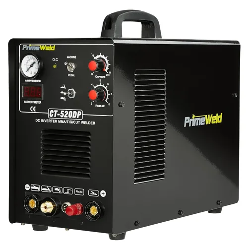 PrimeWeld Pilot Arc Cortador de Plasma de 50A, Combo de Soldador TIG/Stick de 200A, Máquina de Soldadura Multiusos para Uso en Casa o Lugar de