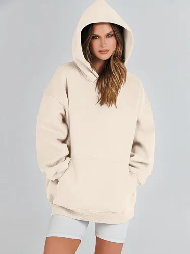 Miniatura 7 de ANRABESS Womens Oversized Hoodies Fleece Sweatshirts Long Sleeve Hooded Pullover Winter Clothes with Pocket