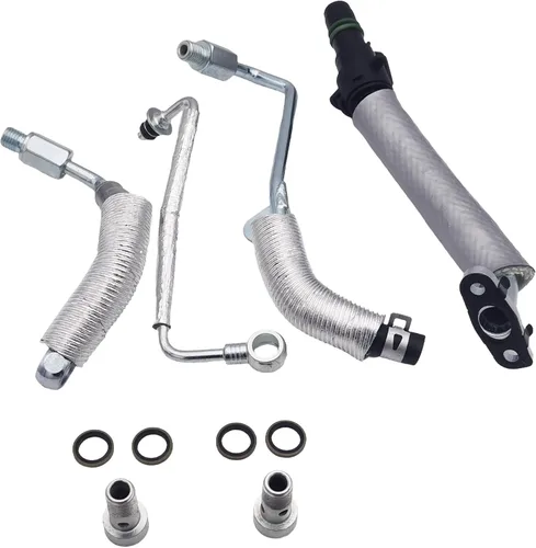 NOVAPARTS 55587854 Kit de 4 piezas de línea de drenaje de retorno de aceite turbo y tubo de alimentación de aceite para Chevy Cruze, Sonic, Trax y