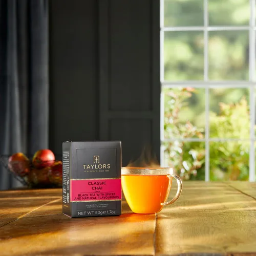 Miniatura 6 de Taylors of Harrogate Classic Chai, té negro, bolsas envueltas individualmente, 20 unidades (paquete de 1), especiado, aromático y cálido