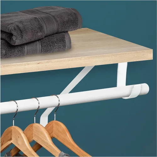 Miniatura 5 de Nuk3y Soporte de Barra de Estante Ajustable Resistente (Negro)