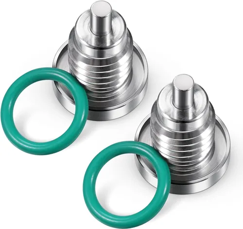 2 piezas de tapón magnético de drenaje de caja de engranajes de transmisión, tornillo con junta reemplaza 22-8M0058389, tornillo y sello de drenaje