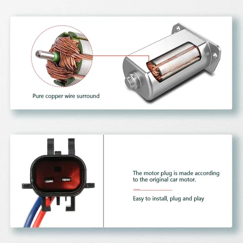 Miniatura 6 de FINDAUTO Regulador de ventana eléctrica lateral trasera con motor para el lado del conductor, compatible con 2001-2004 para Jeep Grand Cherokee