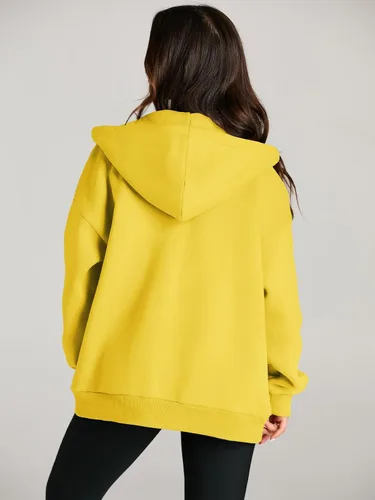 Miniatura 5 de EFAN lindas sudaderas con capucha para chica adolescente, chaqueta extragrande para el otoño, informales estilo año 2000 (Y2K), con cordón