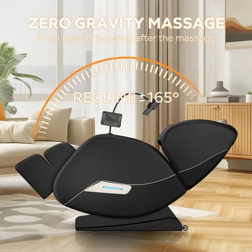 Miniatura 7 de Silla de masaje AnoYishev 2026 de cuerpo completo, sillón reclinable de masaje Shiatsu de gravedad cero con pista SL, escaneo corporal, 6 rodillos