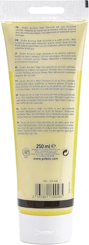 Miniatura 54 de PEBEO Studio Acrílicos de Alta Viscosidad, Acrílico Fino, 250 ml - Plata Iridiscente, 8.45 Fl Oz (Paquete de 1)