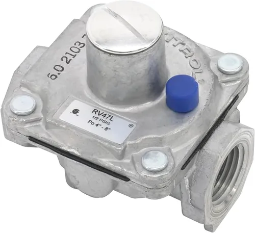 Miniatura 13 de Maxitrol RV47L Regulador de presión de gas propano líquido, rosca FPT de 1/2 pulgada, apertura de entrada y salida de 13/16 pulgadas, 1/2 PSIG