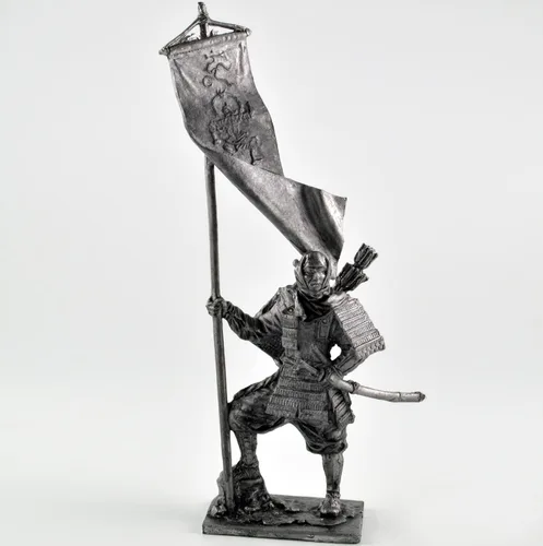 Miniatura 8 de General chino, dinastía Han. Escultura de metal. Colección 2.126 in (escala 1/32) Figura miniatura. Soldados de juguete de lata
