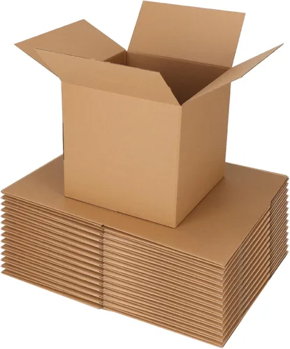 Miniatura 16 de Cajas de envío con embalaje de 8 x 6 x 4 pulgadas, cajas de cartón corrugado pequeñas de kraft para mudanzas, envíos por correo, 25 unidades 25
