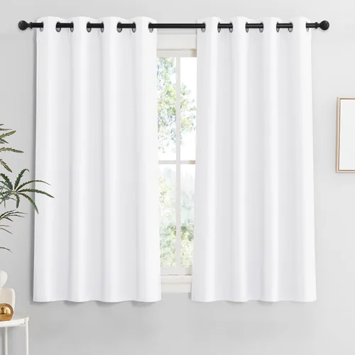 Miniatura 70 de RYB HOME Cortinas opacas de cocina de 36 pulgadas de largo, tratamiento de privacidad para ventanas pequeñas, aislamiento térmico, telón de fondo