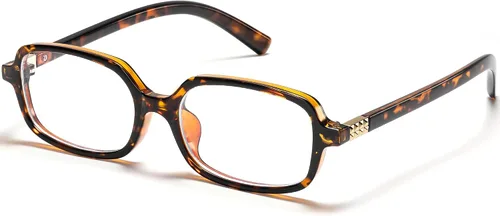 Miniatura 10 de Lentes retro rectangulares con bloqueo de luz azul para mujer, anteojos falsos de los años 90, anteojos de computadora Y2K de moda con marco