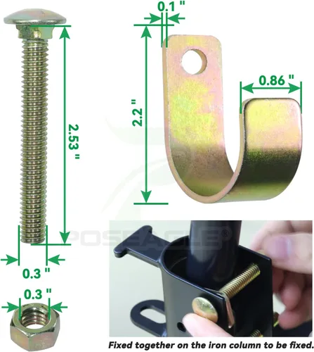 Miniatura 4 de S16100700 - Pestillo de puerta con cerradura de dos vías con cerradura de combinación de 4 dígitos y destornillador para puertas de metal con tubos