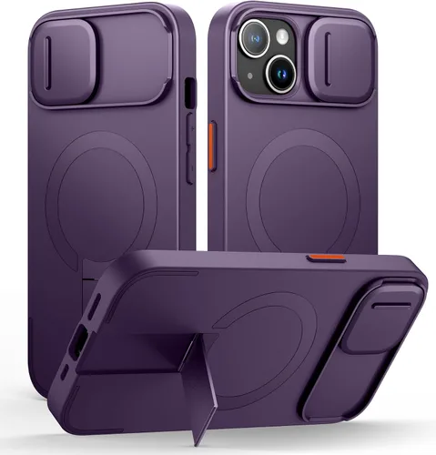 Miniatura 65 de SURITCH - Funda para iPhone 17 Pro Max con cubierta de control de cámara, cubierta para cámara y soporte ajustable, compatible con MagSafe, a prueba