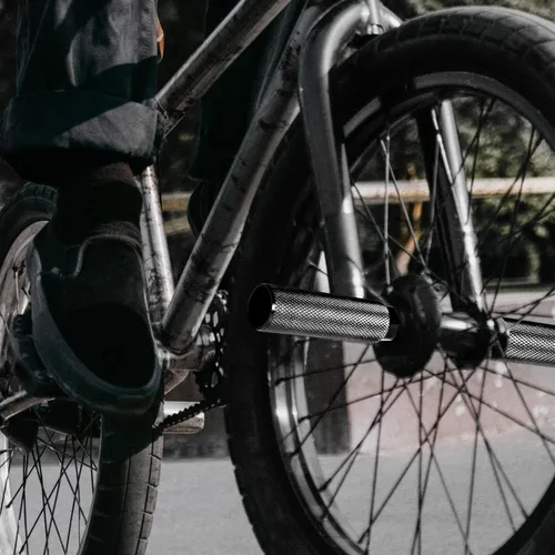 Miniatura 5 de Clavijas BMX, 2 unidades de aleación de aluminio para pedales de BMX, accesorios BMX Negro