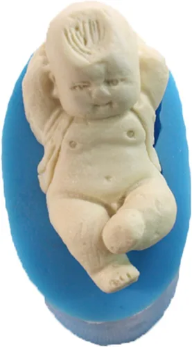 Miniatura 5 de Funshowcase Molde de silicona para dulces de bebé niño para bautizo, decoración de pasteles de baby shower, decoración de cupcakes #219 Baby Boy