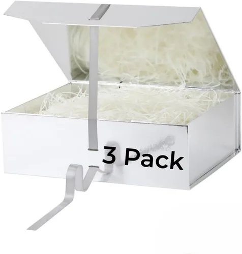 Miniatura 38 de GoooodGift Caja de regalo grande azul, 1 paquete de 13.5 x 11 x 5.3 pulgadas, caja de regalo de lujo para regalos con tapa de cierre magnético