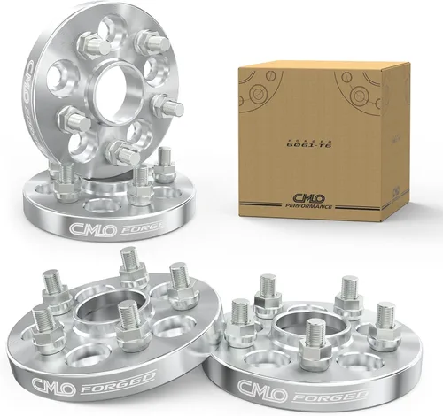 Miniatura 17 de Customadeonly Espaciadores de rueda centrados negros forjados 5x100 de 0.984 in (1 pulgada) (2 piezas) - Compatible con Subaru BRZ, Impreza