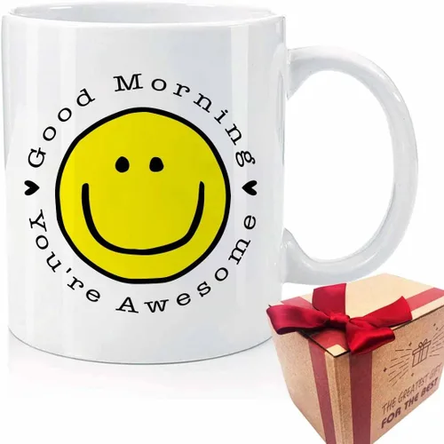 Taza de cumpleaños con frase inspiradora con texto en inglés "You are Awesome Birthday", regalos para mujeres y hombres, regalos de agradecimiento
