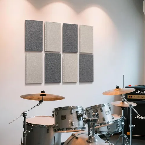 Miniatura 5 de UMIACOUSTICS 4 paneles acústicos con soportes para colgar, paneles de fibra de vidrio de 2 pulgadas de grosor, a prueba de sonido, extraíbles