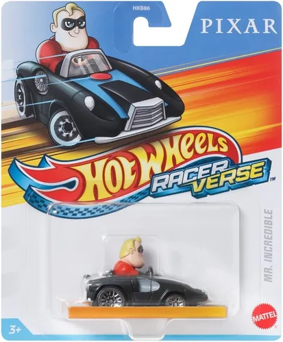 Miniatura 5 de Hot Wheels RacerVerse - Vehículo fundido a presión con Mr. Incredible Driver escala 1:64