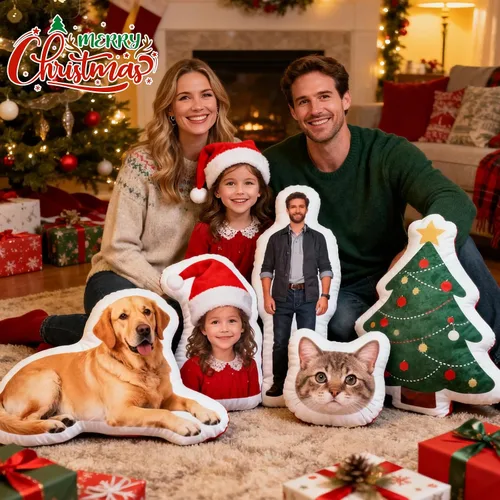 Miniatura 2 de Almohadas Personalizadas con Foto - Almohada Corporal Personalizada con Cara para Perro Gato - Regalos Personalizados Divertidos de Elefante Blanco