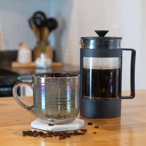 Miniatura 6 de Elanze Designs - Taza de café de cerámica con esmalte reactivo brillante, tamaño grande de 17 onzas líquidas, taza de cocina diaria de grado