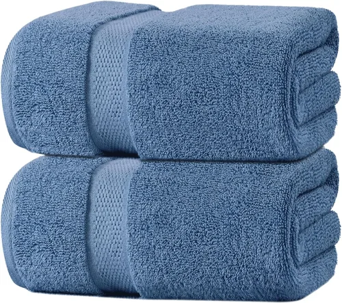 Miniatura 32 de Oakias Toallas de baño beige de alta calidad, paquete de 2, 27 x 54 pulgadas, altamente absorbentes, toallas de baño de lujo de 21.16 oz/m²