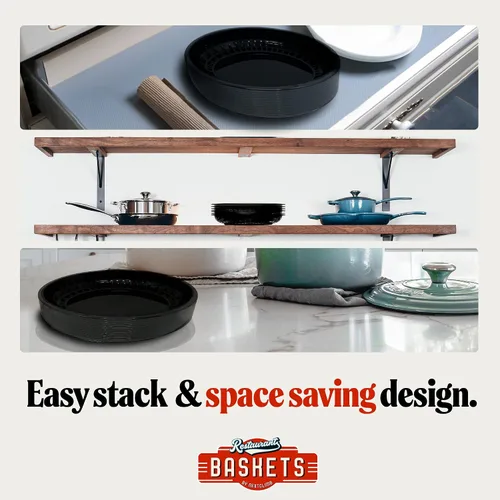 Miniatura 6 de Cestas de plástico de comida rápida, enormes cestas de comida de 12 x 9 pulgadas para servir, reutilizables, para restaurante, comedor, hamburguesa