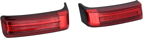 Miniatura 2 de Luces traseras de alforja para motocicleta, freno de funcionamiento, lámpara LED de señal de giro apta para Harley Touring Street Glide Road Glide
