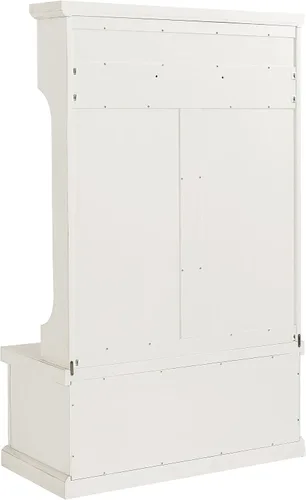 Miniatura 8 de Crosley Furniture - Hall Tree- Mueble para pasillo, Madera, Blanco gastado
