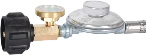 Miniatura 5 de GasSaf Manguera de regulador de propano de 6 pies con medidor, manguera de regulador para parrilla con conexión QCC1 para la mayoría de parrillas