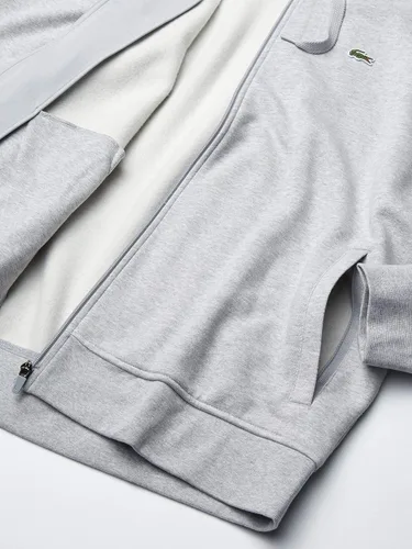 Miniatura 4 de Lacoste - Sudadera deportiva de manga larga con capucha de vellón con cierre completo para hombre