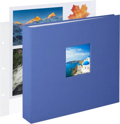 Miniatura 34 de 1DOT2 Álbum de fotos de scrapbook DIY grande de 12 x 12 pulgadas con 3 anillos, diario con 30 fundas de plástico, 60 páginas y cubierta de papel