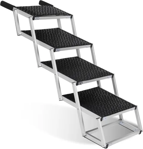 Miniatura 11 de Dog Ramp for Car 71" Long & 19.3" Wide Portable Dog Ramps for Large Dogs with Non-Slip Rug Surface Dog Car Ramp for SUV Car & Truck, Folding Dog