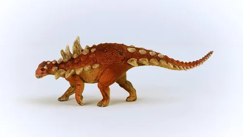 Miniatura 4 de Schleich Dinosaurios - Figura de dinosaurio Gastonia de 17,8 cm realista – Figura de juguete educativo y detallado de dinosaurio rojo jurásico