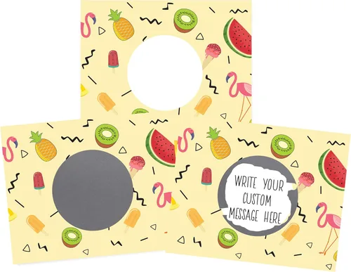 Miniatura 20 de My Scratch Offs - Paquete de 20 Mini Tarjetas Rasca y Gana DIY de Corazón Rosa para San Valentín con Calcomanías, 3x4 Pulgadas, Notas de Amor