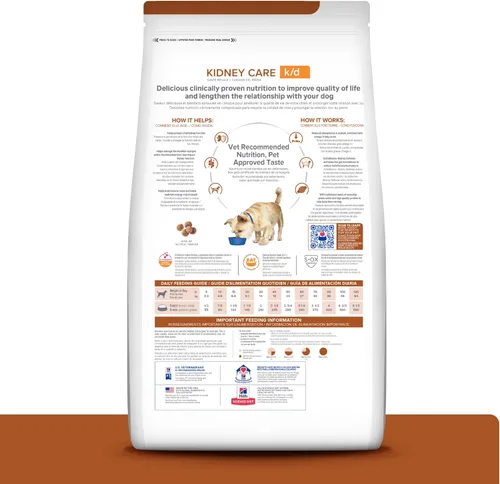 Miniatura 2 de Hill's Prescription Diet k/d Kidney Care - Alimento seco para perros, pollo, bolsa de 17.6 libras