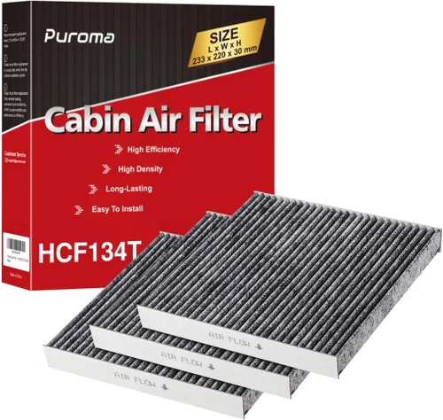 Miniatura 9 de Puroma Filtro de aire de cabina con carbón activado, repuesto para CP134, CF10134, Honda & Acura, Civic, CR-V, Odyssey, CSX, ILX, MDX, RDX, AT134