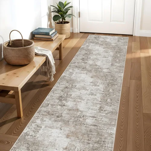 Miniatura 66 de Alfombra antideslizante lavable de 2 x 3 pies - Alfombra suave de pelo bajo para cocina, entrada y dormitorio - Tapete moderno para puerta