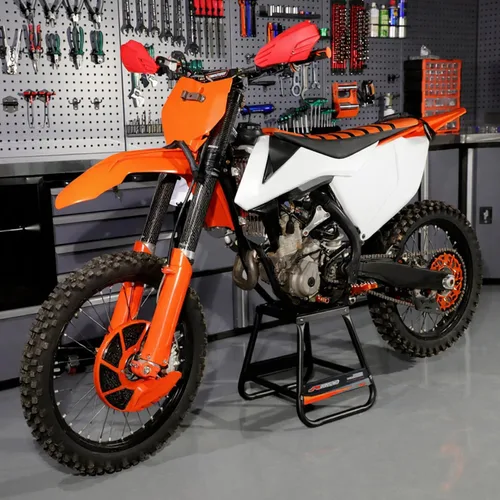 Miniatura 9 de JFG RACING Soporte de motocicleta desmontable para motocross, universal, antideslizante, mantenimiento para la mayoría de motocicletas, color negro