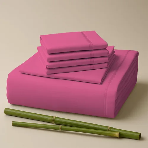 Miniatura 14 de Sacred Thread Sábanas de rayón derivado de bambú tamaño individual, sábanas refrescantes de bolsillo profundo de 18 pulgadas para personas que