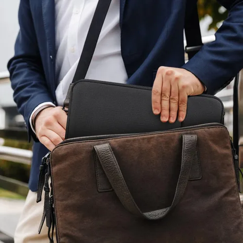 Miniatura 5 de Funda para monitor portátil de 15.6 pulgadas, funda de transporte para la mayoría de monitores portátiles de 15.6 a 16.1 pulgadas con bolsillo Negro
