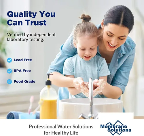 Miniatura 8 de Membrane Solutions 5 micras 10" x 2.5" cartucho de repuesto de filtro de agua de sedimento para cualquier filtro de agua 10 x 2.5 pulgadas Sistema