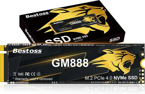 Miniatura 8 de SSD NVMe M.2 2280 1TB PCIe Gen 4, hasta 7300MB/s, caché SLC y HMB, mejora para PS5/PC/portátil, diseñado para jugadores, editores de video