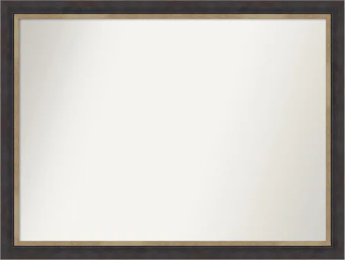 Miniatura 324 de Amanti Art Espejo personalizado, espejo de baño negro Astor, espejo de pared o espejo de tocador de baño sobre el fregadero (25 x 25 pulgadas)