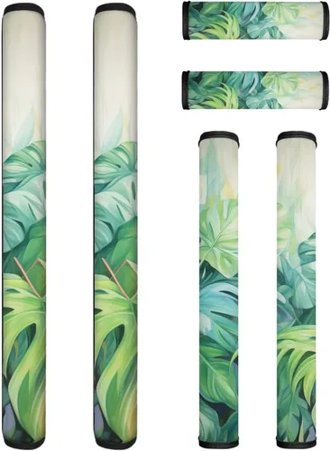 Miniatura 38 de Juego de 6 fundas para manijas de puerta con diseño de margaritas y flores americanas, 4 de julio, Día de la Independencia, fundas para manijas