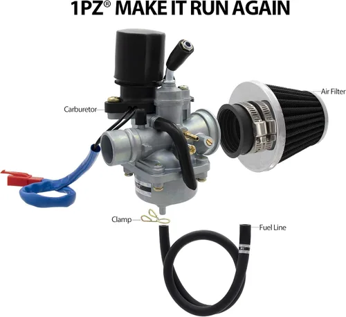 Miniatura 2 de 1PZ C19-AF1 19mm Carburador de 2 tiempos Reemplazo para Yamaha Jog50 Jog90 2 tiempos Dinli 50cc 70cc 90cc 100cc 110cc ATV Quad Carburador Dino Jp