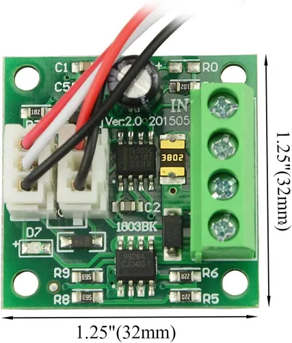 Miniatura 2 de Controlador de velocidad del motor de corriente continua 1.8 V 3 V 5 V 6 V 12 V 2A 1803BKW controlador ajustable interruptor controlador