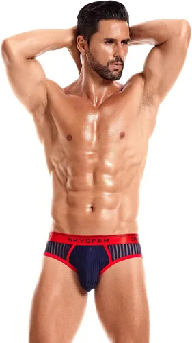 Miniatura 34 de SKYSPER Jock Strap Athletic Supporter para hombres Sexy Jockstrap Ropa interior masculina