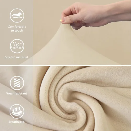 Miniatura 4 de Gollense Fundas de silla con respaldo curvado para comedor, fundas modernas de mediados de siglo, protector de asiento de silla semicírculo